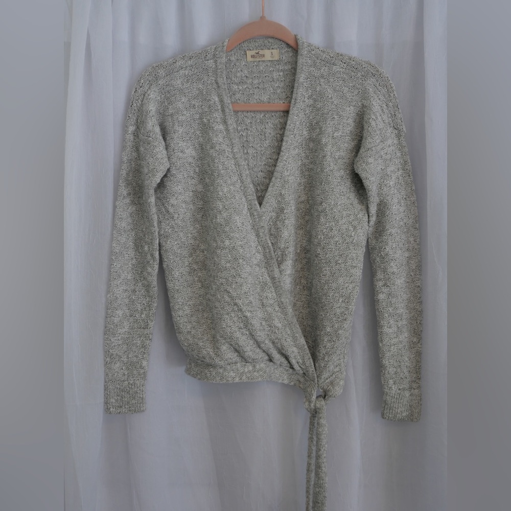Wrap Front Sweater Small